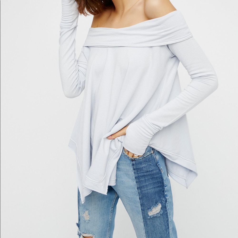 NWOT | Free People | Foggy Day Pullover | Size S | Heather Grey SOLD OUT ONLINE